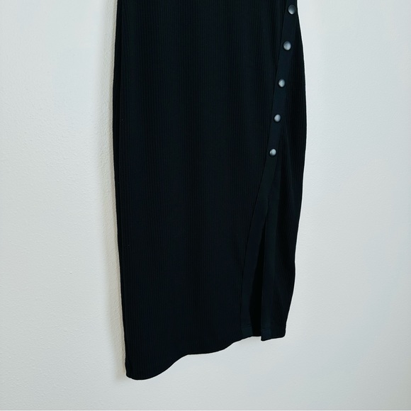UO urban outfitters ribbed Addy Snap-Button Bodycon Midi Tank Dress - Picture 11 of 12